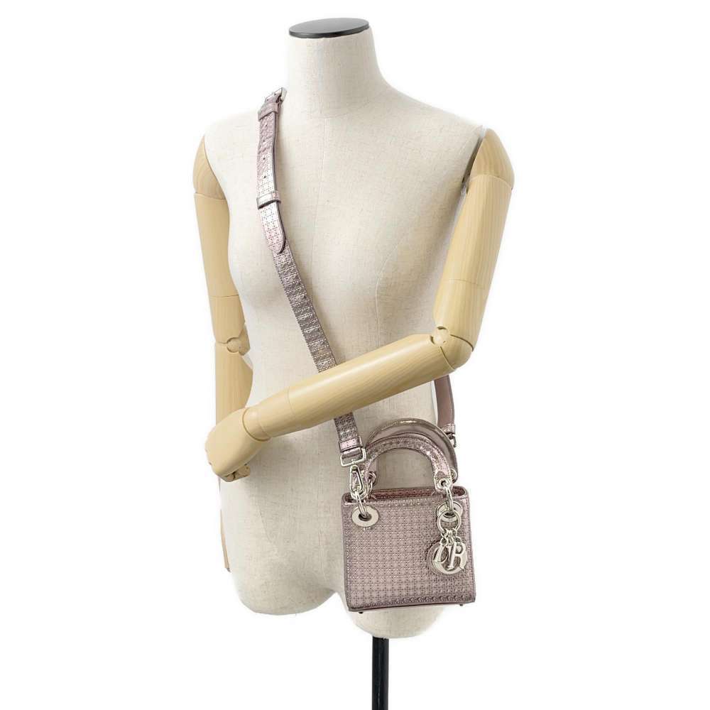 Christian Dior handbag Lady Cannage shoulder bag - Picture 5 of 12